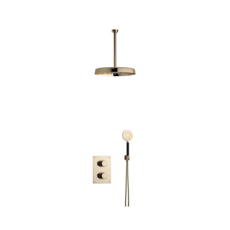 Tapwell ARM7268 Takdusj Innbygging - Takmontert Oksiderende messing / 300mm / Ø300mm Tapwell Dusjsett TA-9428076