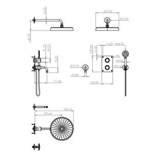 Tapwell ARM7368 ED2 Takdusj innbygging
