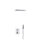 Tapwell BOX7268 ED2 Innfelt Takdusj Innbygging Krom / 370x250mm Tapwell Blandebatteri innbygging TA-9425561