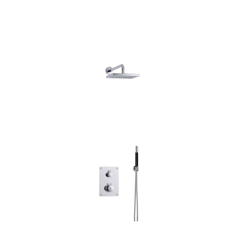 Tapwell BOX7268 ED2 Takdusj Innbygging Krom / 200x200mm Tapwell Blandebatteri innbygging TA-9424868