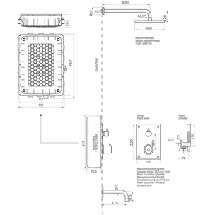 Tapwell BOX7368 ED2 Takdusj Innbygging
