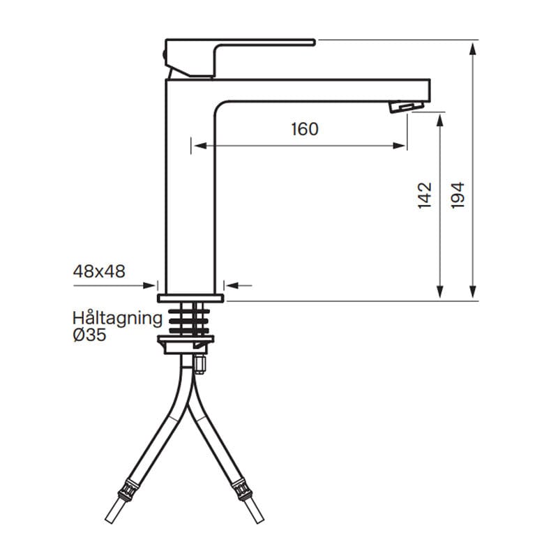 Tapwell EF081 Servantbatteri Tapwell Servantbatteri TA-9424139