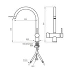 Tapwell SK184 CR Kjøkkenarmatur Avstengning