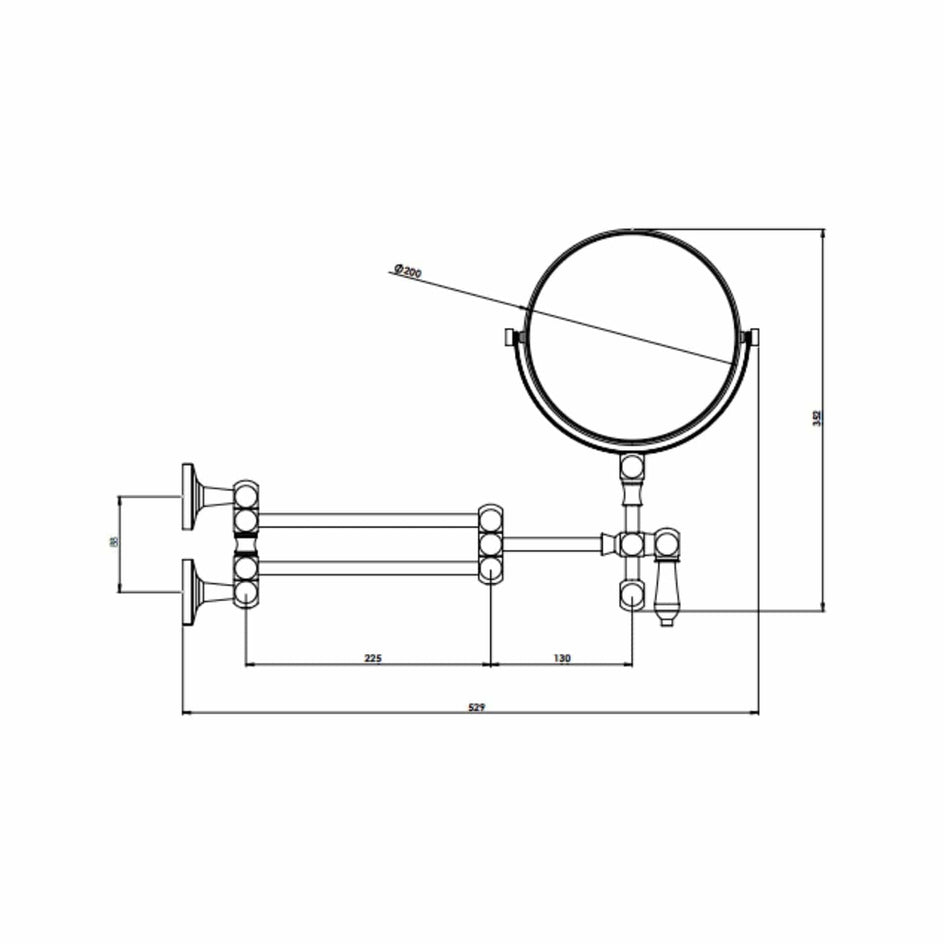 Tapwell TA816 Classic Sminkespeil Tapwell Sminkespeil