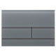 TECEsquare II Betjeningsplate Ensfarget Glass Svart Tece Betjeningsplate og trykknapper TE-6123145