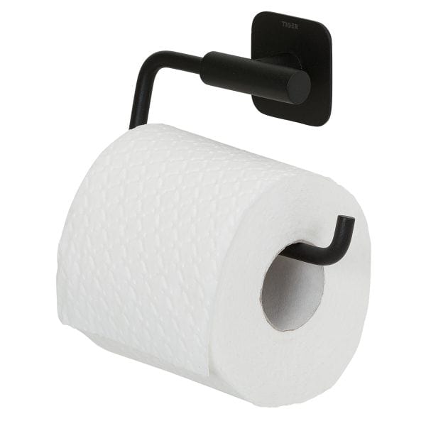 Tiger Colar toalettrullholder uten lokk Svart matt Tiger Toalettrullholder CO-T314012