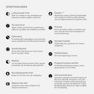 Toto RW Toalettsete antibakteriell spyling og nattlys