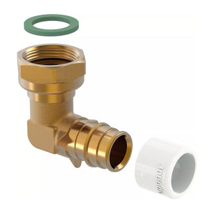 Uponor Q&E DR Albue med Løpemutter Messing