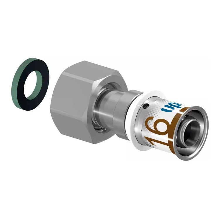 Uponor S-Press Plus Adapter med Løpemutter