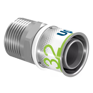 Uponor S-Press Plus Adapter med Utvendig gjenge