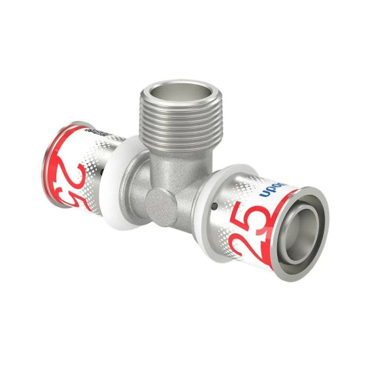 Uponor S-Press Plus T-rør med Utvendig gjenge