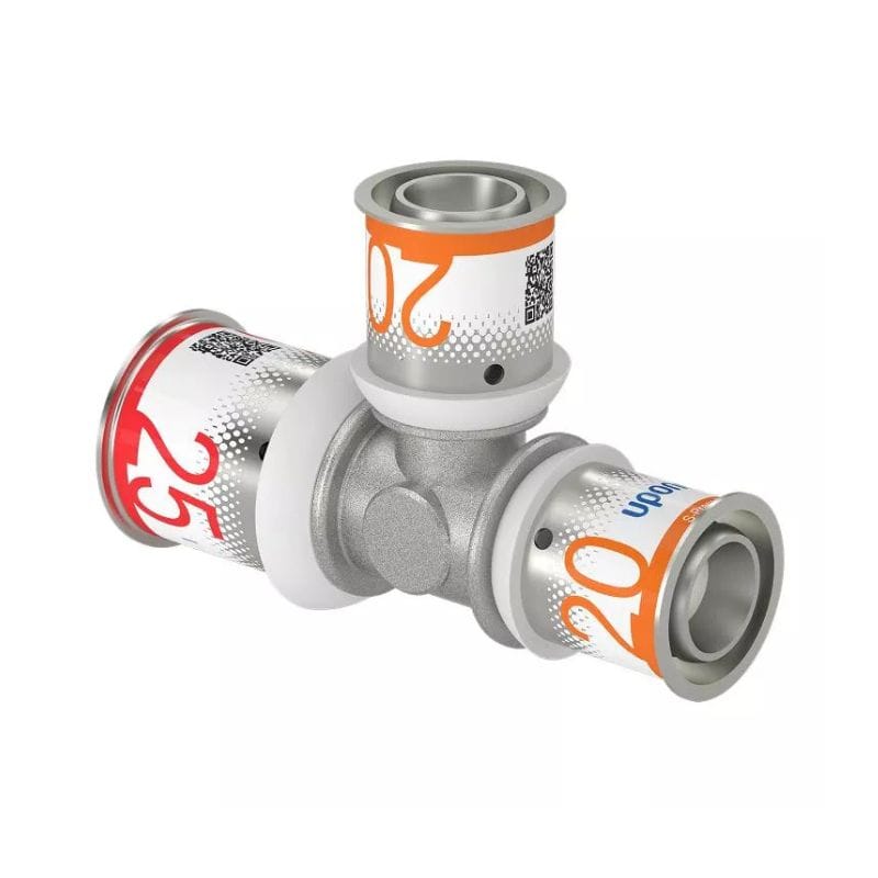 Uponor S-Press Plus T-rør Reduksjon 25-20-20mm Uponor T-rør pressfitting HEI-5114502