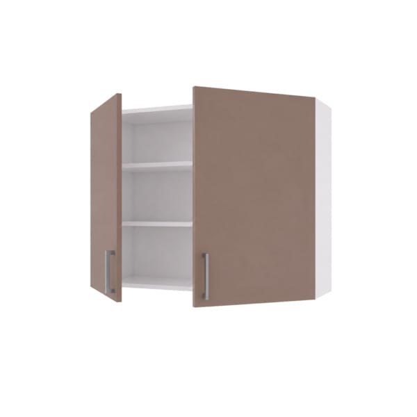 Vaskerom: Linn Bad Overskap 2 dører med 2 hyller Lun beige / 100cm Linn Bad Veggskap vaskerom LB-791210