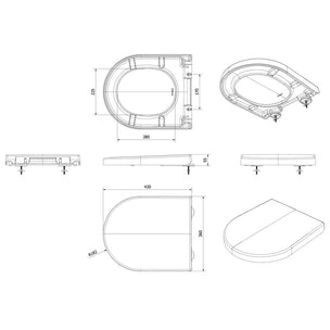 Vikingbad AIDA Kompakt Rimless vegghengt toalett