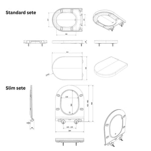 Vikingbad AIDA Rimless vegghengt toalett