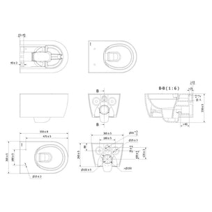 Vikingbad AIDA Rimless vegghengt toalett