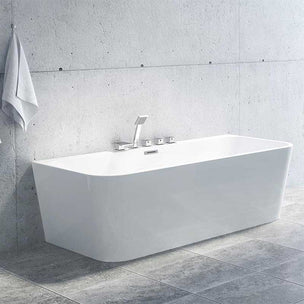 Vikingbad Badekar Dybe Rett 160-180 back to wall