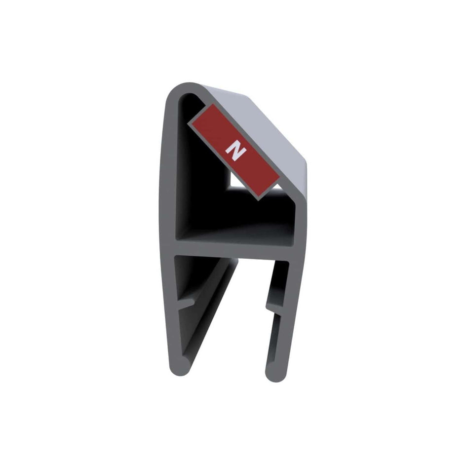 VikingBad Emil Magnetprofil Hjørnemontering PVC Klar VikingBad Magnetprofil VB-004945-01