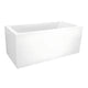 VikingBad Kvadrat Badekar 150-170 Hvit / 150cm / Uten panel VikingBad Firkantet badekar VB-108559