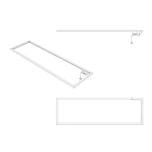 Vikingbad Led Lyslist D46 mellom Servant/Skrog - justerbar lysfarge