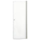 VikingBad Liam Dusjdør Buet H195cm Sølv / 80cm høyre / Klart glass VikingBad Dusjdør VB-003726-01