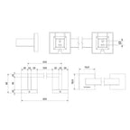 OUTLET: Vikingbad Luna Rett Håndklestang L650mm