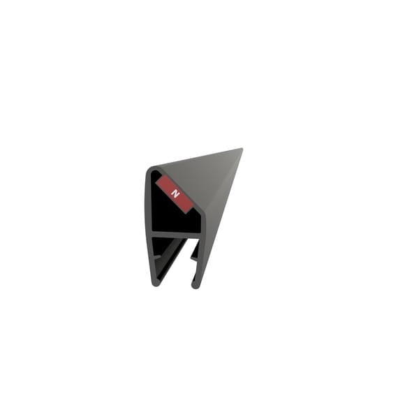 Vikingbad Magnetprofil Liam Fast Glassfelt 90° hjørnemontering Svart matt VikingBad Magnetprofil VB-004255-02