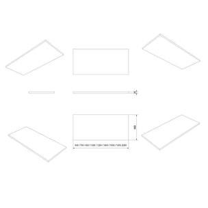 Vikingbad MDF Benkeplate PVC for bolleservant