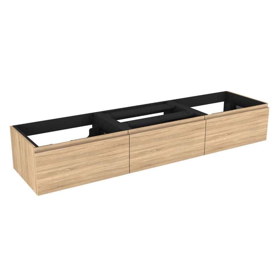 VikingBad Mie Demi Fingergrep Servantskap 180 cm Lys eik / 180cm dobbel VikingBad Servantskap VB-116352