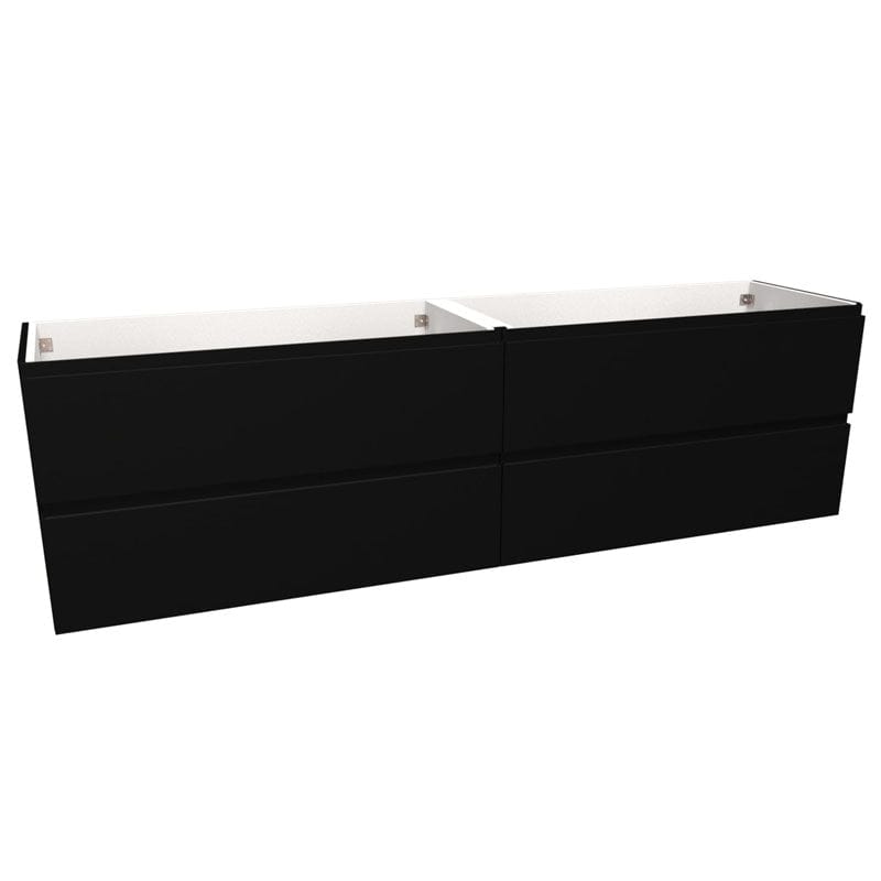 VikingBad MIE FINGERGREP Servantskap Svart matt / 140cm dobbel VikingBad Servantskap VB-115655