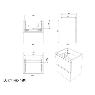 Vikingbad MIE SLIM Slett Servantskap