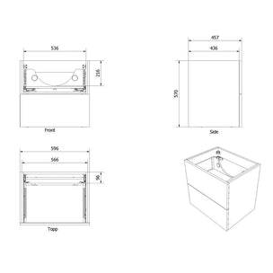 Vikingbad MIE TREND Servantskap B60-180cm