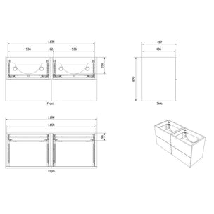 Vikingbad MIE TREND Servantskap B60-180cm