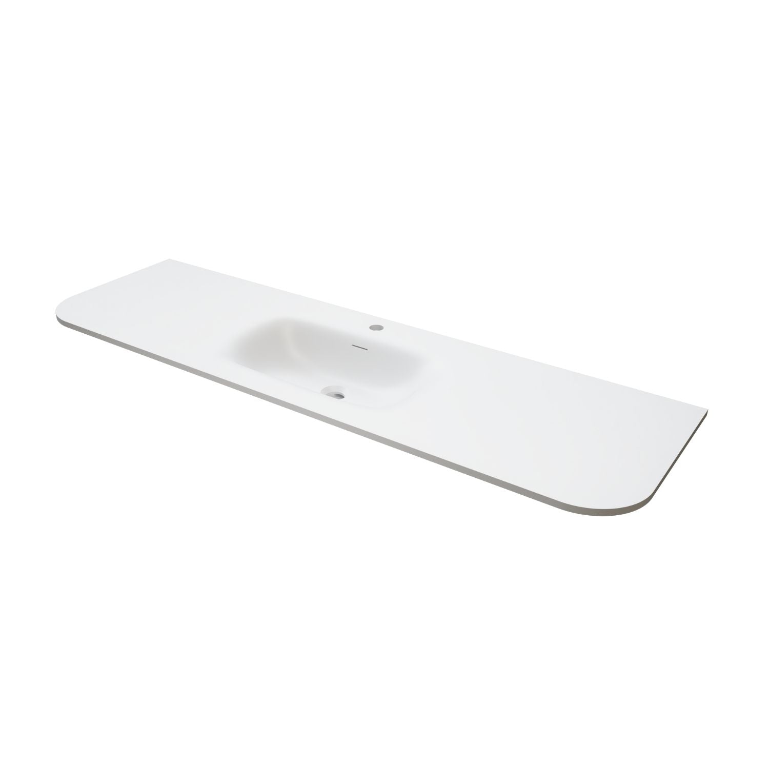 VikingBad Nea Møbelservant Buet Hvit matt / 150cm VikingBad Møbelservant VB-022321-02