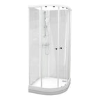 Vikingbad Sofia Dusjkabinett Buet H210cm, Klare Bakvegger
