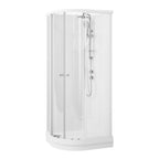 Vikingbad Sofia Dusjkabinett Buet H210cm, Klare Bakvegger