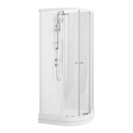 Vikingbad Sofia Dusjkabinett Buet H210cm, Klare Bakvegger