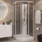 Vikingbad Sofia Dusjkabinett Buet H210cm, Klare Bakvegger