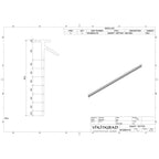 Vikingbad Subbelist Liam Laminert PVC H40mm Rivbar B100cm