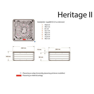 VikingSpa HERITAGE II Utendørs massasjebad