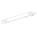 Alterna Exto Håndklestang L60cm - selvklebende