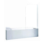 Alterna Mimas Badekarvegg L75xH130cm