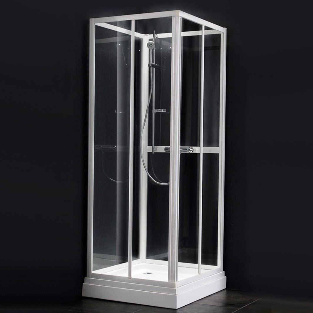 Alterna Primeo Dusjkabinett Rett - B70/80/90cm Hvit matt / 90x70cm / Frostet glass Alterna Dusjkabinett BUN-BD6310638