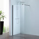 Alterna Pyxis Fast Dusjvegg "Walk-in" Svart matt / 100cm / Klart glass Alterna Dusjvegg BD-6310597