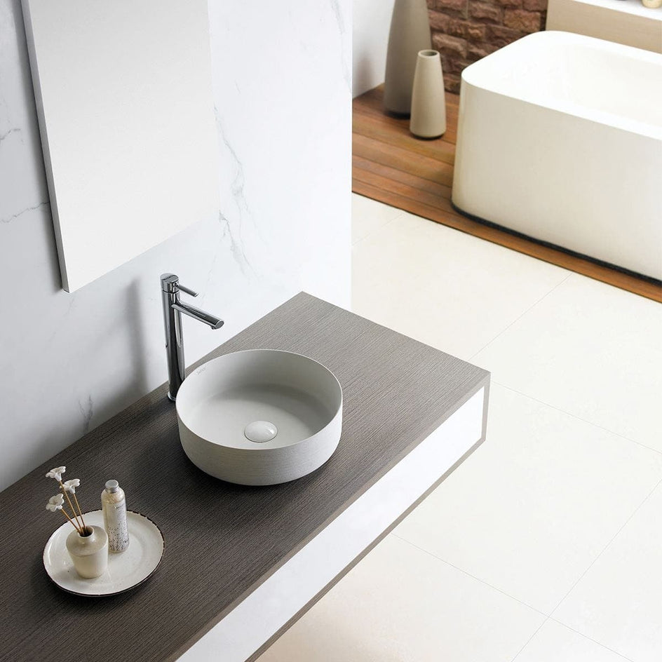 Bathco Carnac Cru Bolleservant Ø35,5cm - porselen Hvit Bathco Bolleservant KO-4119