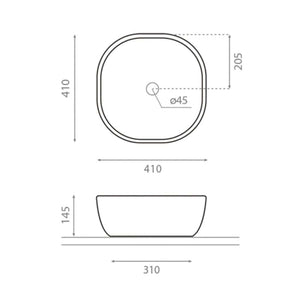 Bathco Olea Quadro Bolleservant porselen