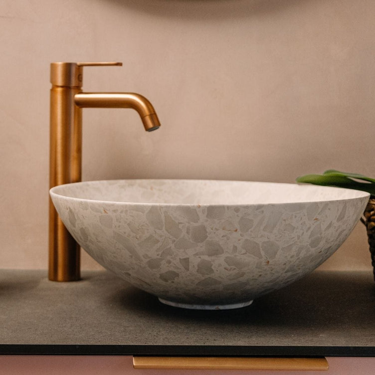 Bathco Terrazo One Bolleservant porselen