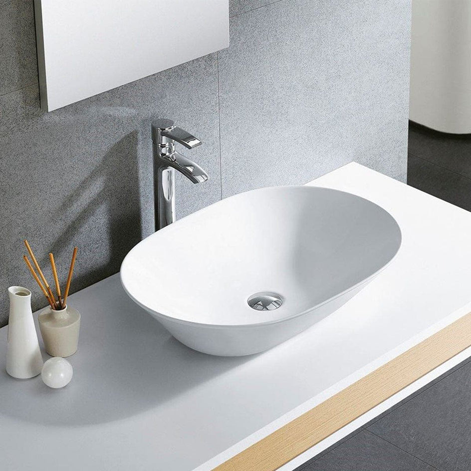 Bathco Toulouse Bolleservant B59x42cm - porselen Hvit Bathco Bolleservant KO-4037N