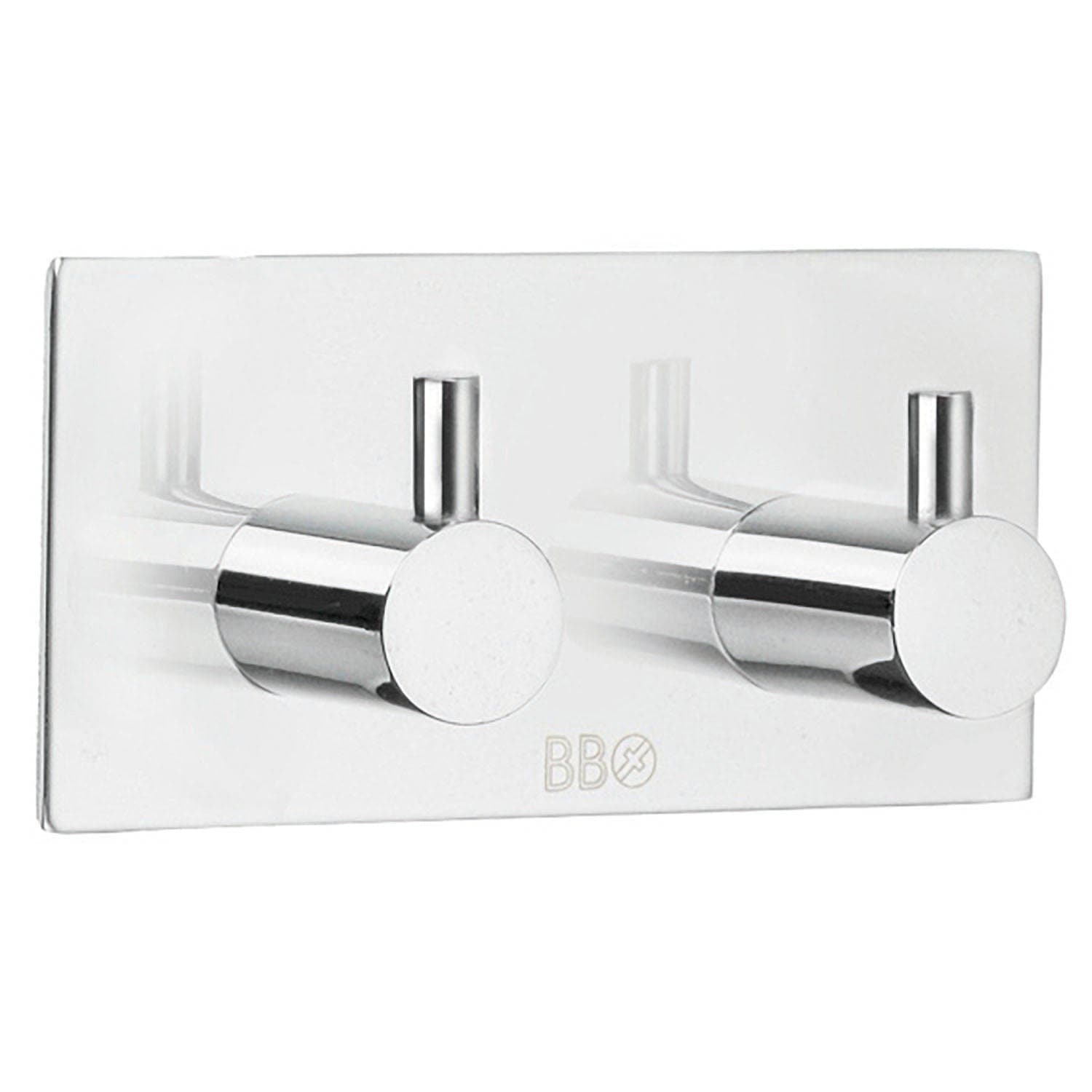 Beslagsboden Dobbel Krok 1106 - selvklebende Krom Beslagsboden Knagger SM-BK1106