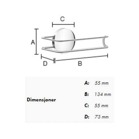 Beslagsboden Puck 3411 Toalettrullholder selvklebende